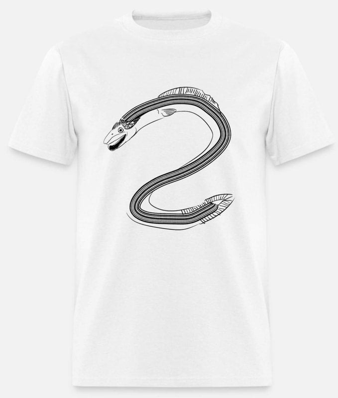 Unisex White Organic EEL TEE